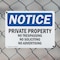 Signmission Private Property No Trespassing No Soliciting OSHA Notice Sign, Plastic, 10in W x 7in L, 2PK OS-2PACK-NS-P-710-L-17848 - alternate 2